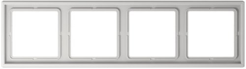 Рамка универсальная Jung LS990 4-м. серый фото Рамка универсальная Jung LS990 4-м. серый картинка